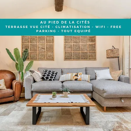 Au Pied De La Cité - Terrasse - Climatisation - Wifi